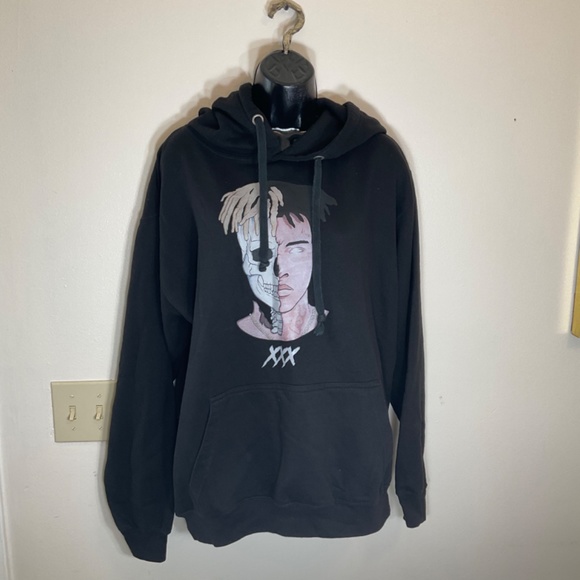 Xxxtentacion Rapper Black Hoodie Size XL - Picture 10 of 10